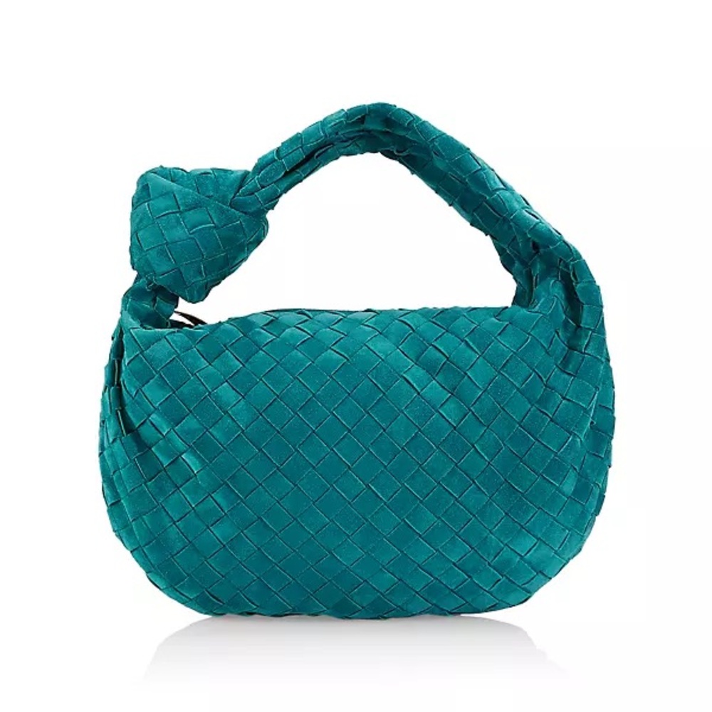 Bottega Veneta Teen Jodie Suede Scuba Teal Brand New, with tags